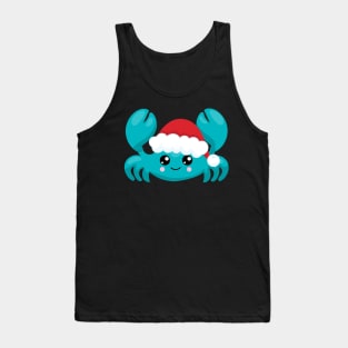 Blue Crab Christmas Tank Top